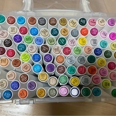 OLEEP アルコールアートマーカーペン マーカーペン筆太字 100色の画像