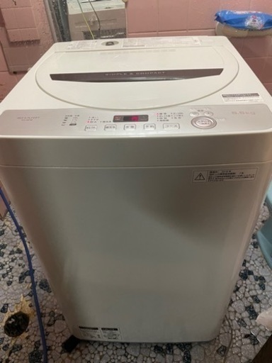 SHARP 全自動洗濯機 ES-GE5B-T 5.5kg 2018年製