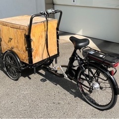 電動機付き！カーゴバイク(移動販売自転車)の画像