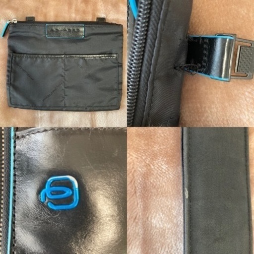 PIQUADRO(ピクアドロ)ビジネスバッグ　ブルー・スクエア コレクション