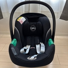 美品　サイベックス　ベビーシート　エイトンS2 ブラック　アダプ...
