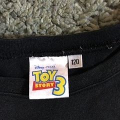 120cm トイストーリー　半袖　黒　の画像