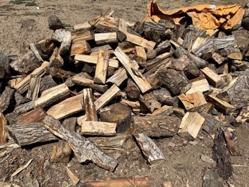 値下げ　薪　ナラ　長さ不揃い