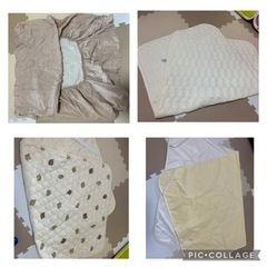 西川ベビー用敷布団とシーツセット（シーツ＋防水布＋敷きパッド２枚）の画像