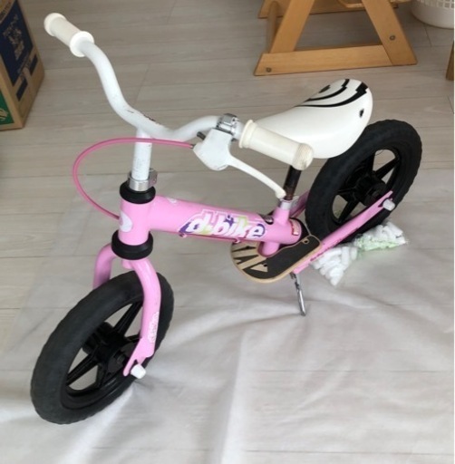 中古 d-bike ディーバイク ピンク ブレーキ付 ストライダー系 キックバイク