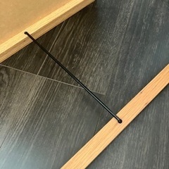 廃盤・希少品無印良品 オーク材スタンドミラー 姿見 等身鏡 ウッドフレームの画像
