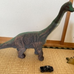恐竜２体(ブラキオサウルス、ティラノサウルス)の画像