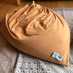yogibo ヨギボー　ビーズクッション　一人用　オレンジの画像