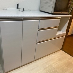 ニトリ購入　キッチンカウンター/レンジ台/食器棚/キャビネット/...