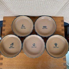 耐熱皿5枚組(直径13cm 深さ3cm) 未使用品