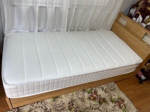商談成立」シングルベッドフレームマットレス（美品）