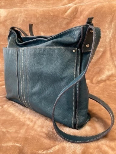 皇室御用達ソメスサドルsomes saddle ショルダーバッグ　ブルー　メンズ