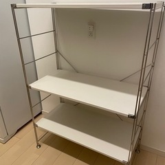 （お譲り先決まりました）無印良品 ステンレスシェルフ の画像