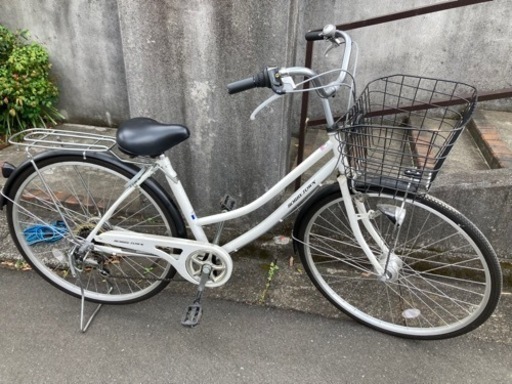 【お引き取り予定者決まりました】自転車27インチ　美品　変速ギア付き　ママチャリ