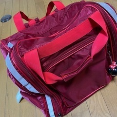 防具袋　リュック　赤　