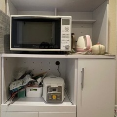レンジ台つき食器棚
