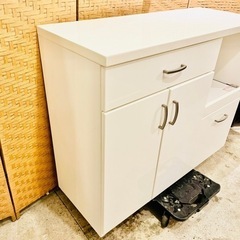 売約済み】 ニトリ NITORI コパン 100CT WH キッチンカウンター