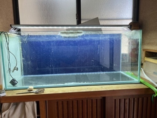 90cmスリム水槽+LEDライト　中古品