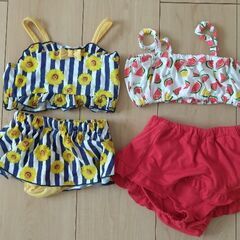 子供水着 女の子 90cm 2着