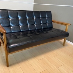 【カリモク60】【ソファ】Kチェア2シーター　定価80,000円の画像