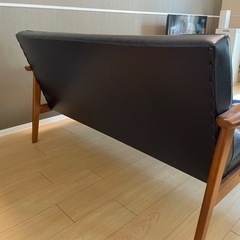 【カリモク60】【ソファ】Kチェア2シーター　定価80,000円の画像
