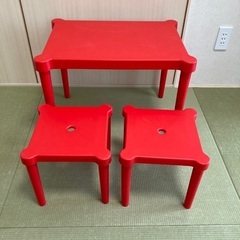 IKEA 子供用テーブルチェアセット 組み立て式