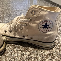 コンバース　スニーカー　白の画像
