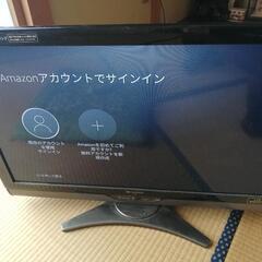 32インチSHARPテレビとAmazonスティックの画像