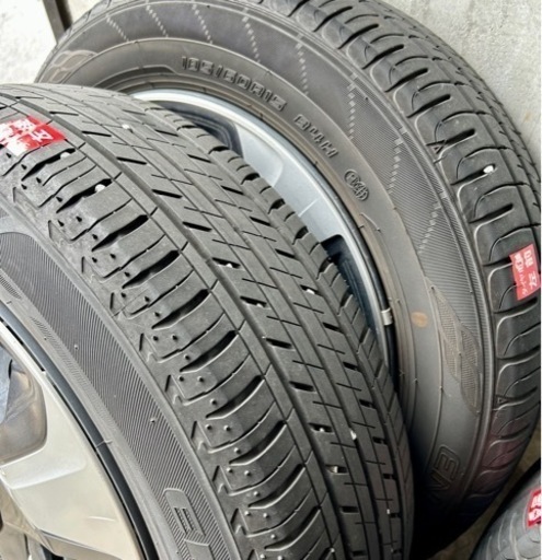 お引取り限定 夏タイヤ ブリヂストン エコピア EP150 185/60R15 84H 8分山 ホイール付き
