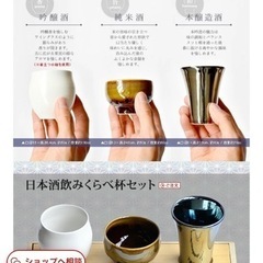 日本酒　呑みくらべ杯セットの画像
