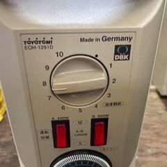 トヨトミオイルラジエターヒーター EOH-1291Dの画像