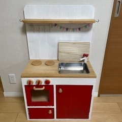 おままごと　キッチン　木製　おもちゃの画像