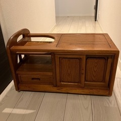 和風　木製棚　小棚　ワゴン