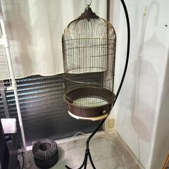 【お引渡し決定】アンティーク風な鳥かご＋ハンギングスタンド