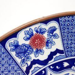 【おみせっち】大皿 孔雀柄 直径37cmの画像