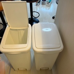 ゴミ箱 2つセット 少し汚れあり 手でも開けれて足でも開けれる ...