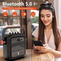 ワイヤレスマイク スピーカーセット 拡声器 Bluetooth 5.0対応の画像