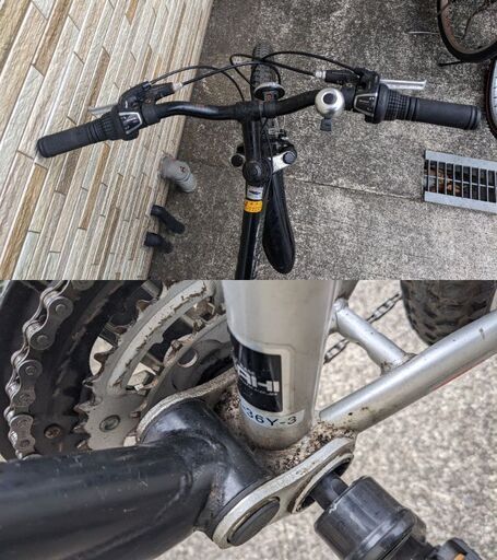 中古自転車 3×6段変速 26インチ （ライト無し） 軽整備済み 安い 防犯登録 町田市 麻生区 神奈川 083ky