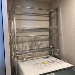 洗濯機上収納　ランドリーラック