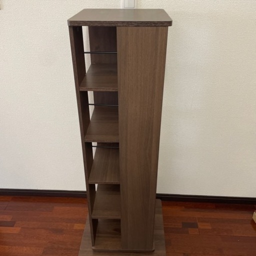 【決まりました】本棚 回転式 ブラウン 美品