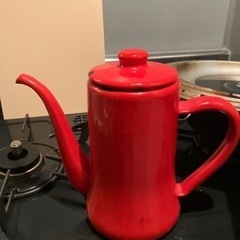 月兎　ホーロー　コーヒーポット