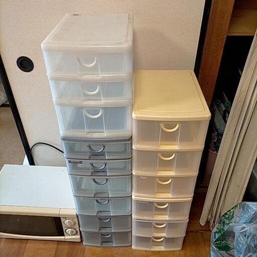 プラスチック引き出し5点セット