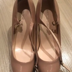 ピンクベージュ　パンプス　メリージェーン　24センチの画像