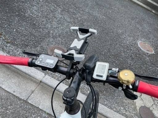 (済)パナソニック 電気アシスト自転車 速度計空気入れ付き