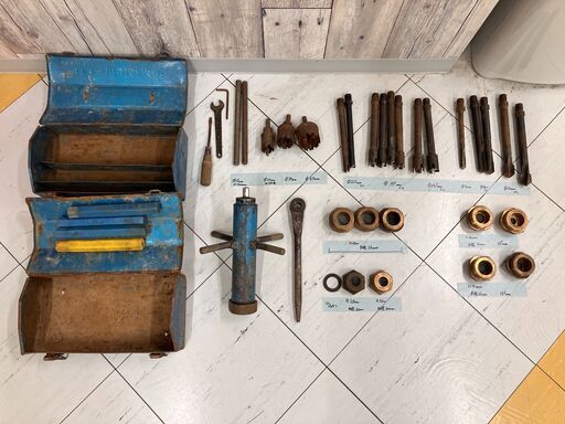 ◇TABUCHI TBC 田渕製作所 手動穿孔機 など 一式 ケース付き 工具 工事道具 水道工事◇BY