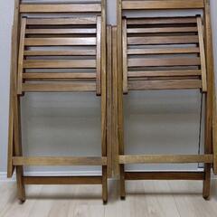 ニトリ　折りたたみチェア（２脚）の画像