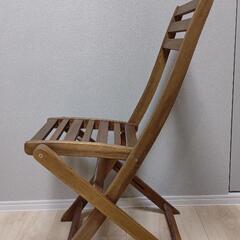 ニトリ　折りたたみチェア（２脚）の画像