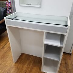 リサイクルショップどりーむ鹿大前店 No5005 ドレッサー 綺麗な白色 大きいサイズなのにこのお値段の画像