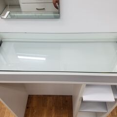 リサイクルショップどりーむ鹿大前店 No5005 ドレッサー 綺麗な白色 大きいサイズなのにこのお値段の画像