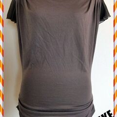 〇良品〇【DUKE】カットソー　袖シフォン素材　＃M　カーキ系
